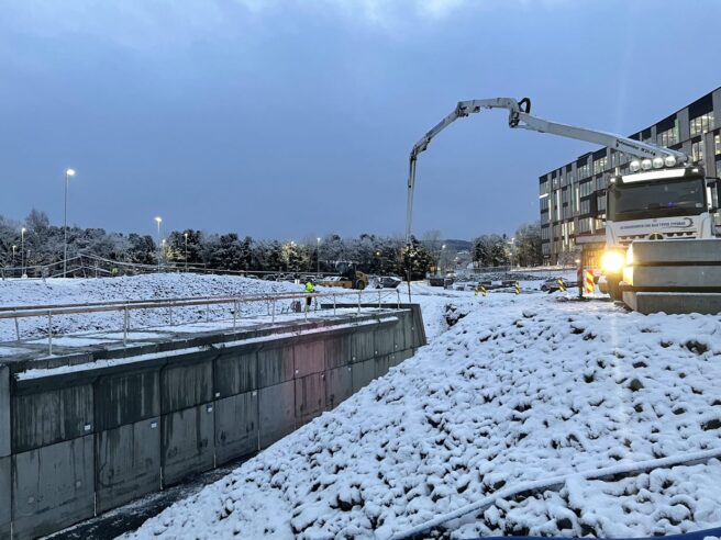 Prefabrikkert betongkulvert til E6 Sluppen Trondheim fra NOBI